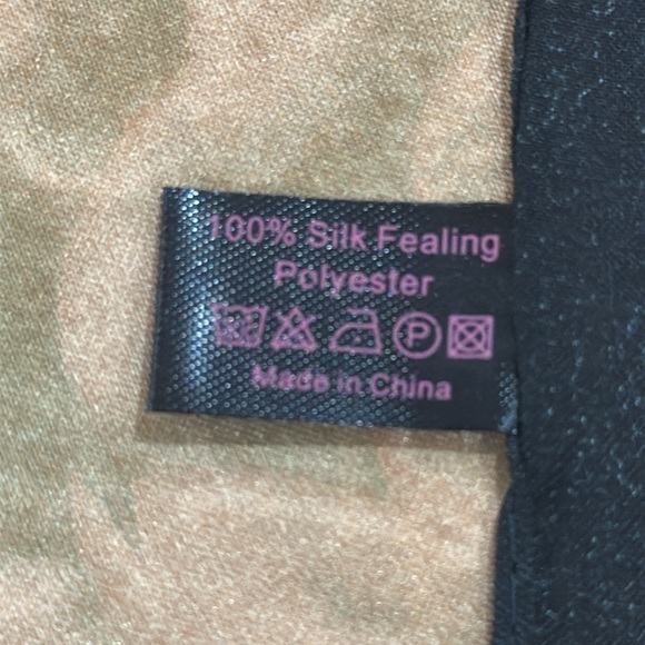 100% Silk Feeling Polyester small square Scarf Women neckerchief Floral style - Picture 5 of 8